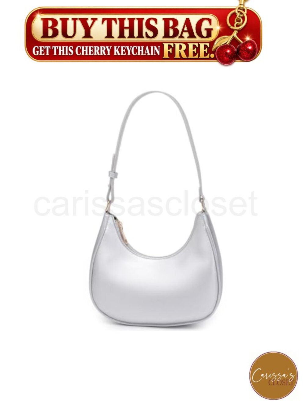 ✨ Hobo Shoulder Bag Pu Leather Mini Tote Women Cute Underarm Purse Zip Clutch